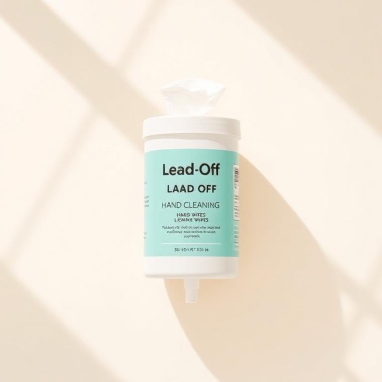 Lead-off wipes or soap