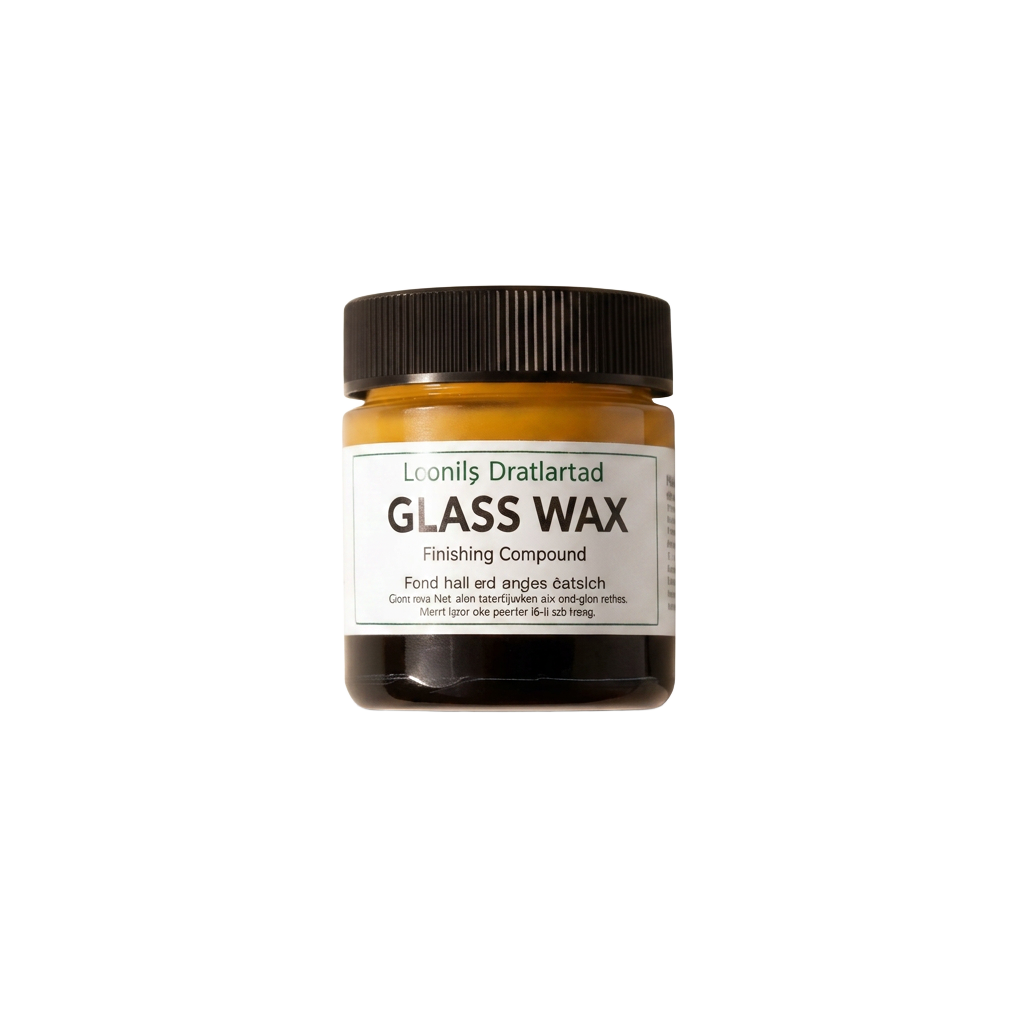 Glass wax or finishing compound